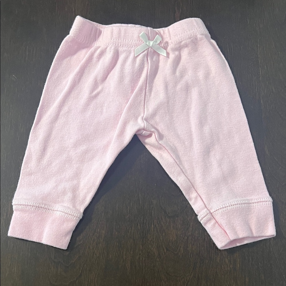 1397. Luvable Friends -  Pink Leggings with Bow